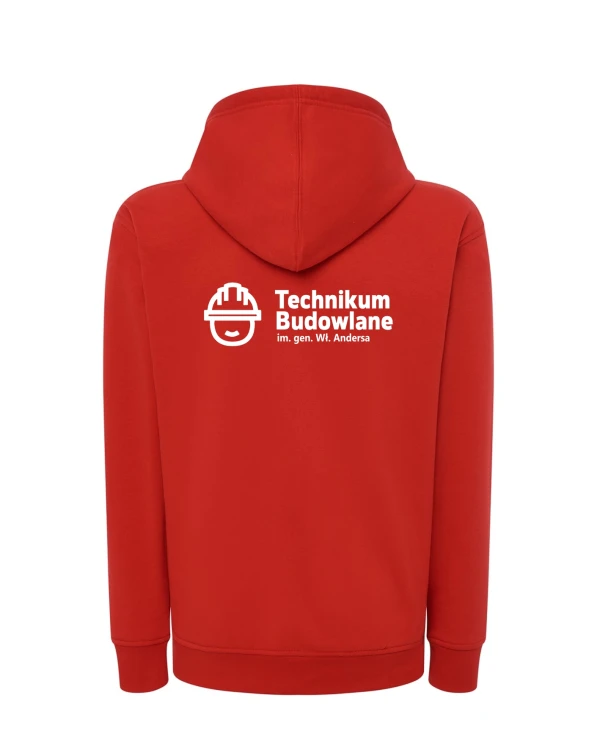 Bluza rozpinana TECHNIKUM ZS 1  czerwona